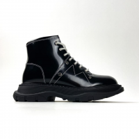 Ботинки Alexander McQueen Tread Slick Black (Мех)
