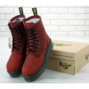 Ботинки Dr Martens Jadone Red (Мех)