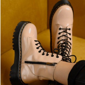 Ботинки Dr. Martens Jadon Patent Beige