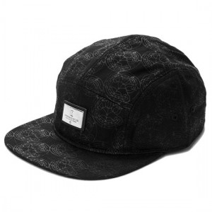 Кепка Crooks and Castles The Coronation 5 Panel Hat in Black