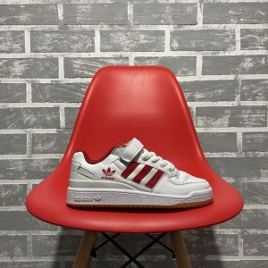Кроссовки Adidas Forum Mid White Red