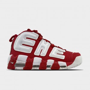 Кроссовки Supreme x Nike Air More Uptempo Red 