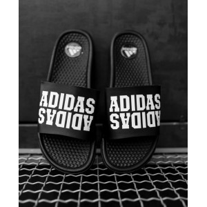 Тапки Adidas Black\White