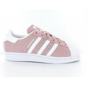 Кроссовки Adidas Superstar Suede Pink White
