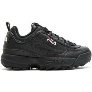 Кроссовки Fila Disruptor II Leather "Black/Black"