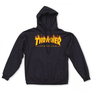 Thrasher Mag Logo Hood 'Black'